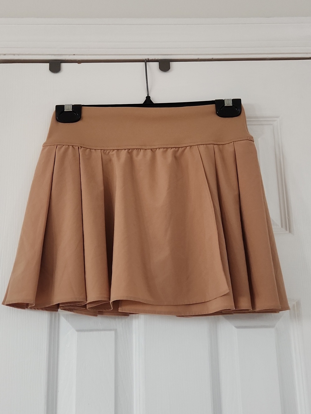 aerie Tan Pleated Mini Skirt